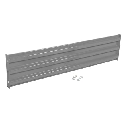 Vestil Bolt-On Style Guard Rail 6 Ft Gray Semi Gloss GR-F3R-BO-6-GYSG